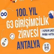 “100. Yıl G3 Girişimcilik Zirvesi” düzenlenecek