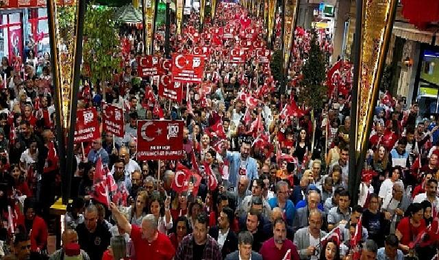 Menemen’de cumhuriyet kutlamaları fark yarattı