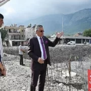 Denizcilik Fakültesi ve yurt binasında beton dökümü başladı