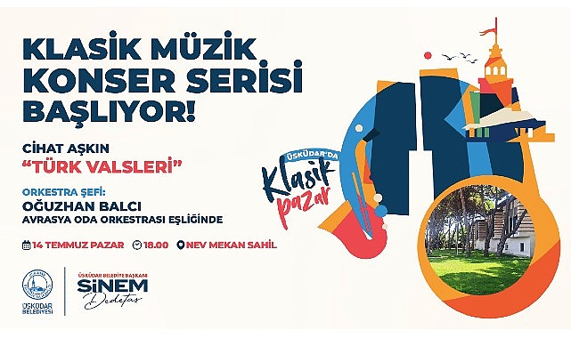 Üsküdar Belediyesi Üsküdar’da Klasik Müzik Konser Serisi Başlıyor